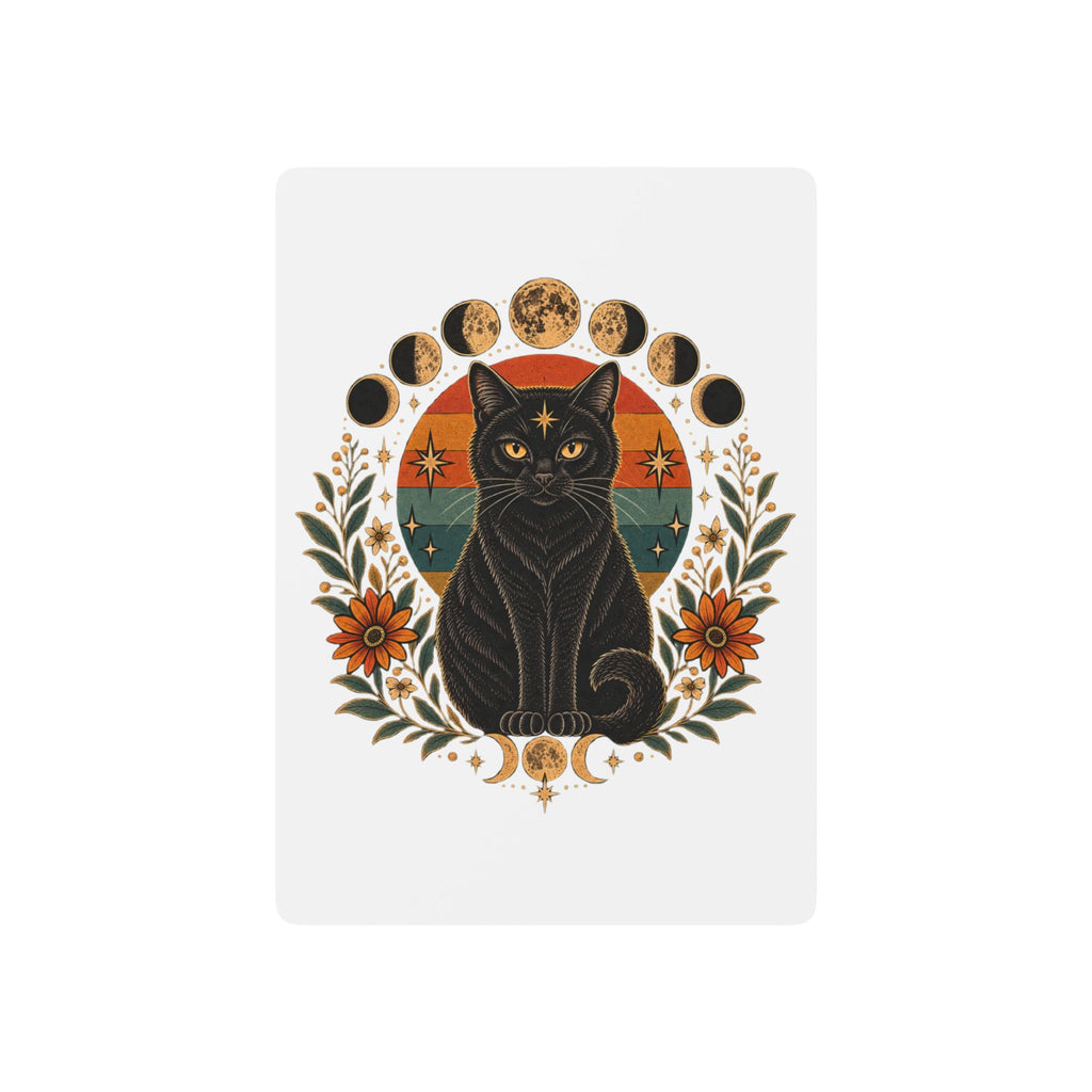 Mystic Black Cat Poker Playing Cards