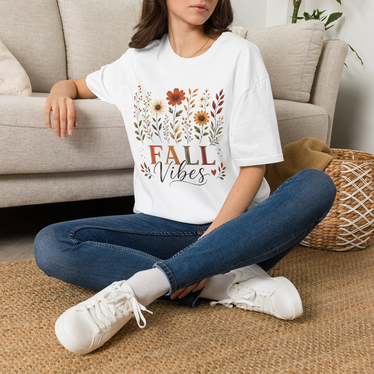 Fall Vibes Floral T-Shirt