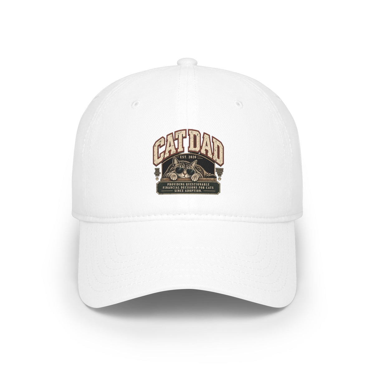 Cat Dad Since 2026 Low Pofile Baseball Cap