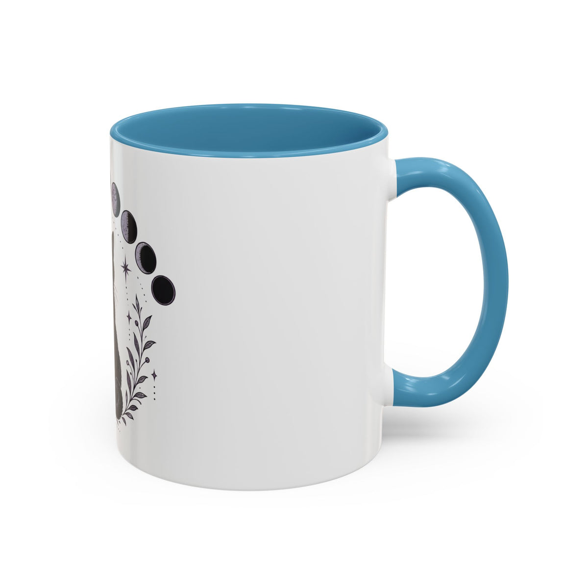 Black Cat Moon Phases Coffee Mug (11 oz /15 oz)