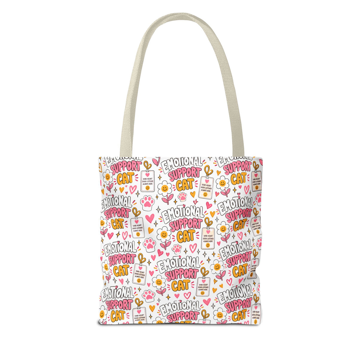 Emotional Support Cat All Over Print Tote Bag