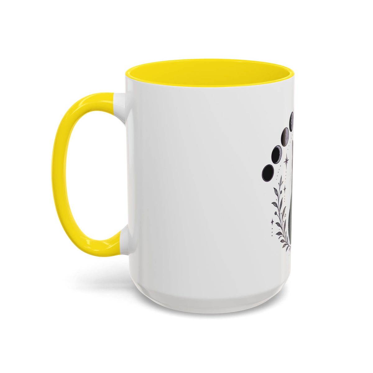 Black Cat Moon Phases Coffee Mug (11 oz /15 oz)