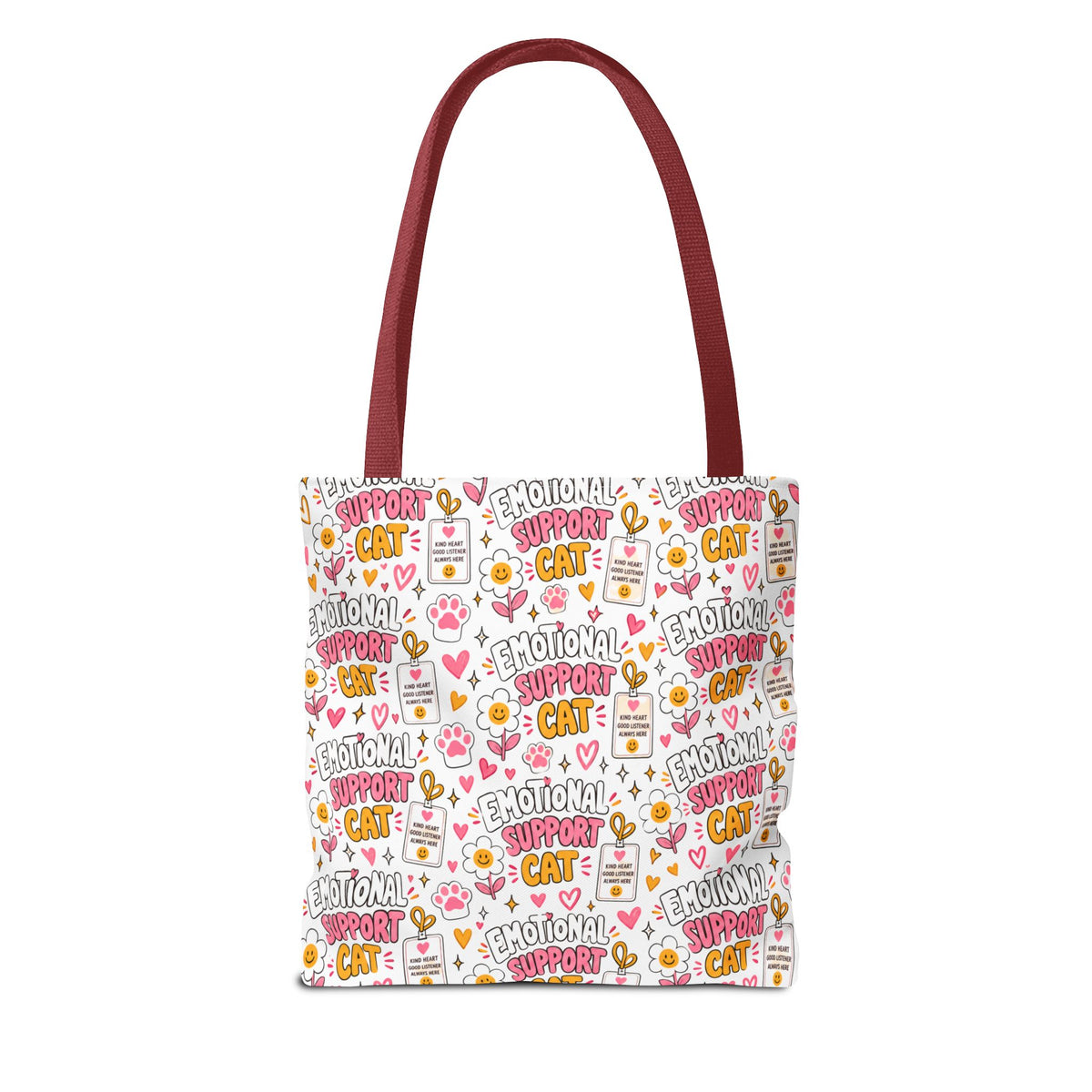 Emotional Support Cat All Over Print Tote Bag