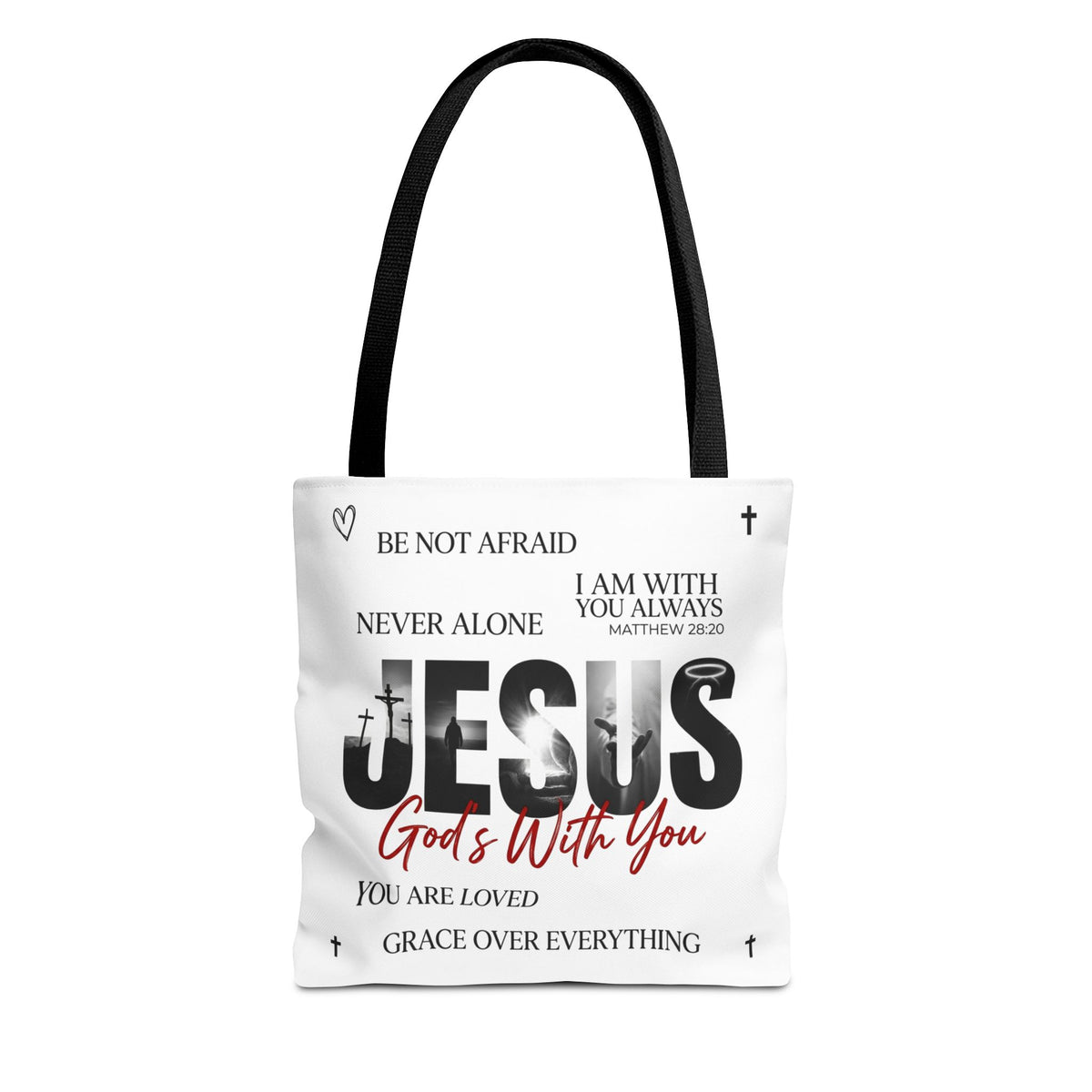 Jesus God's With You Christian Faith Tote Bag