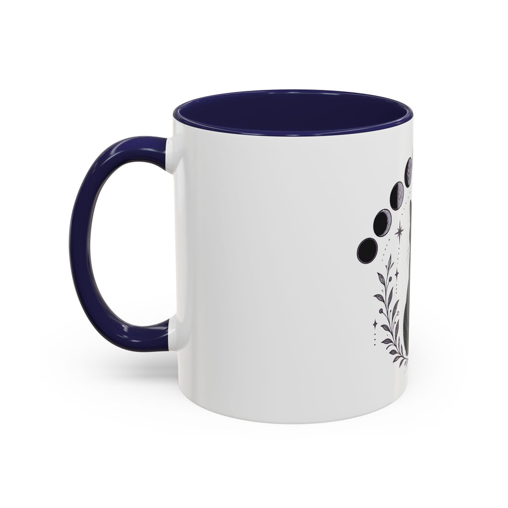 Black Cat Moon Phases Coffee Mug (11 oz /15 oz)