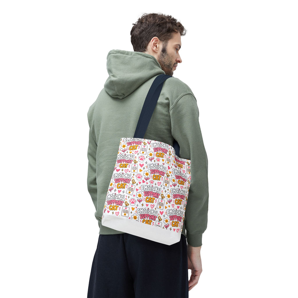 Emotional Support Cat All Over Print Tote Bag
