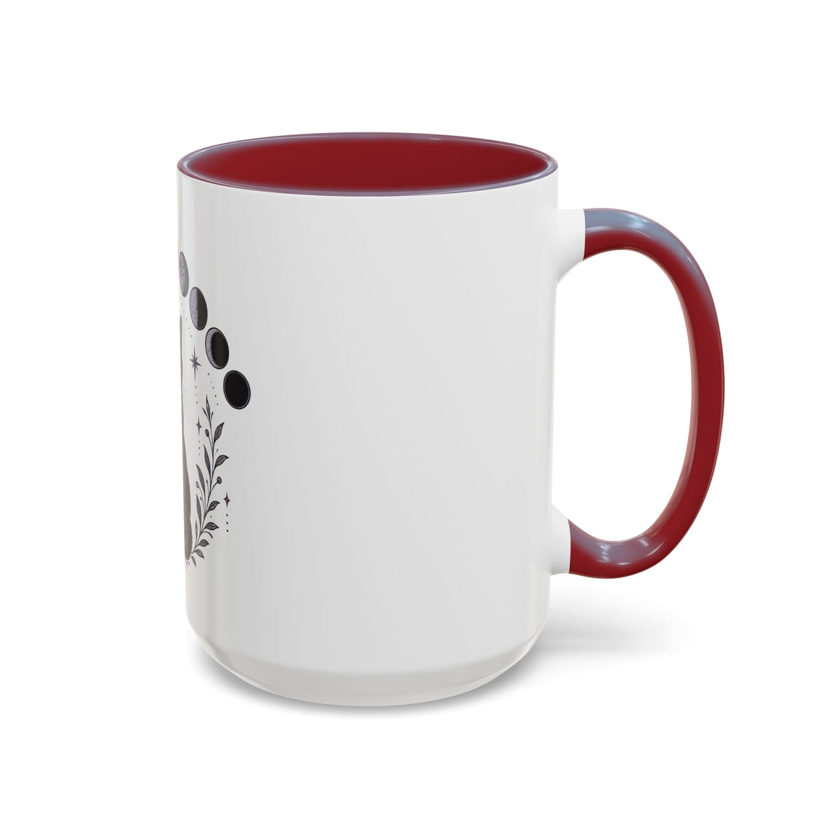Black Cat Moon Phases Coffee Mug (11 oz /15 oz)