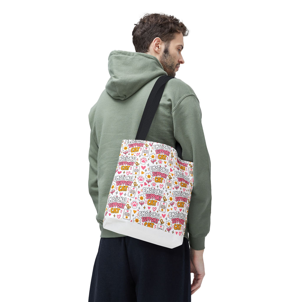 Emotional Support Cat All Over Print Tote Bag
