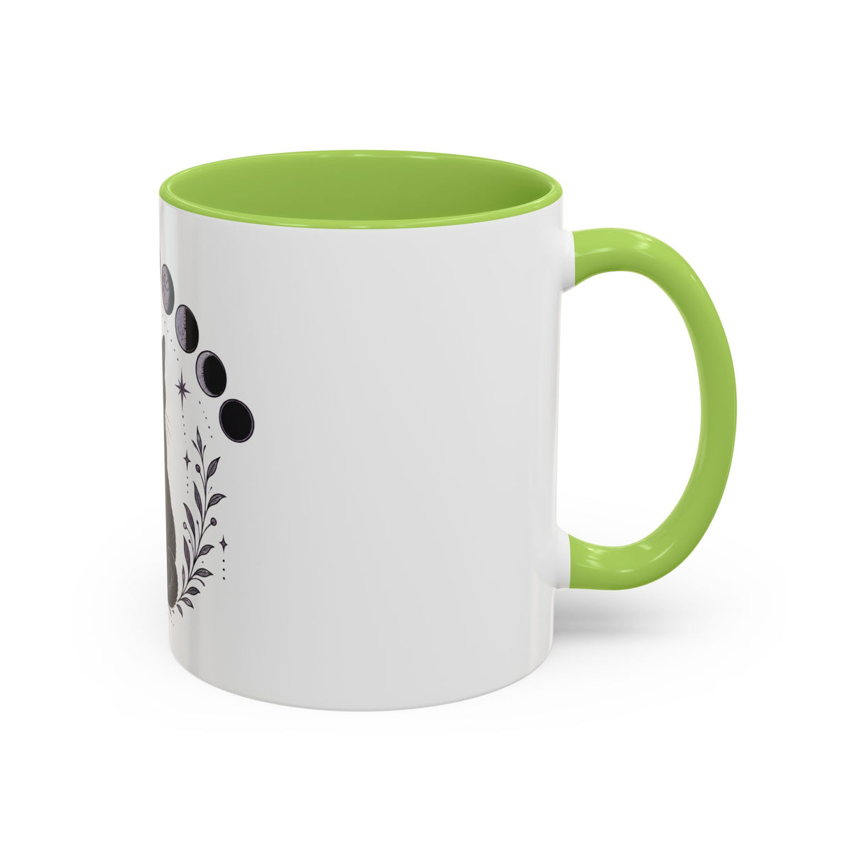 Black Cat Moon Phases Coffee Mug (11 oz /15 oz)