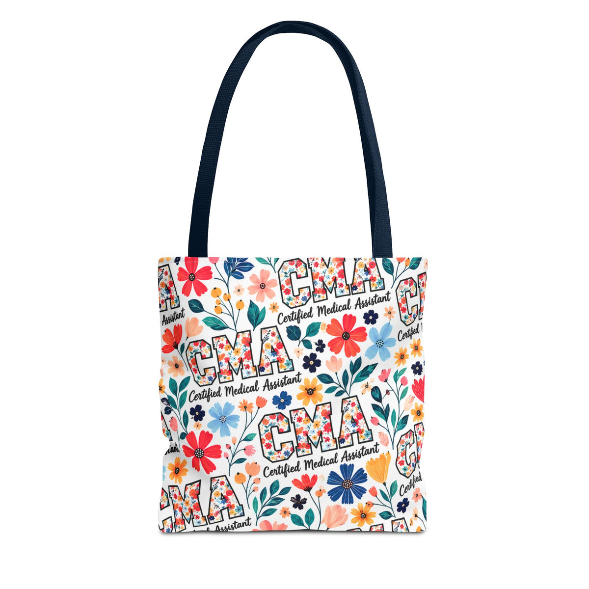 CMA Floral  — Certified Medical Assistant All Over Print Tote Bag