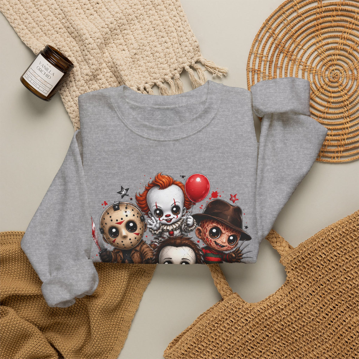 Horror Icons "Legends Never Die" Crewneck Sweatshirt