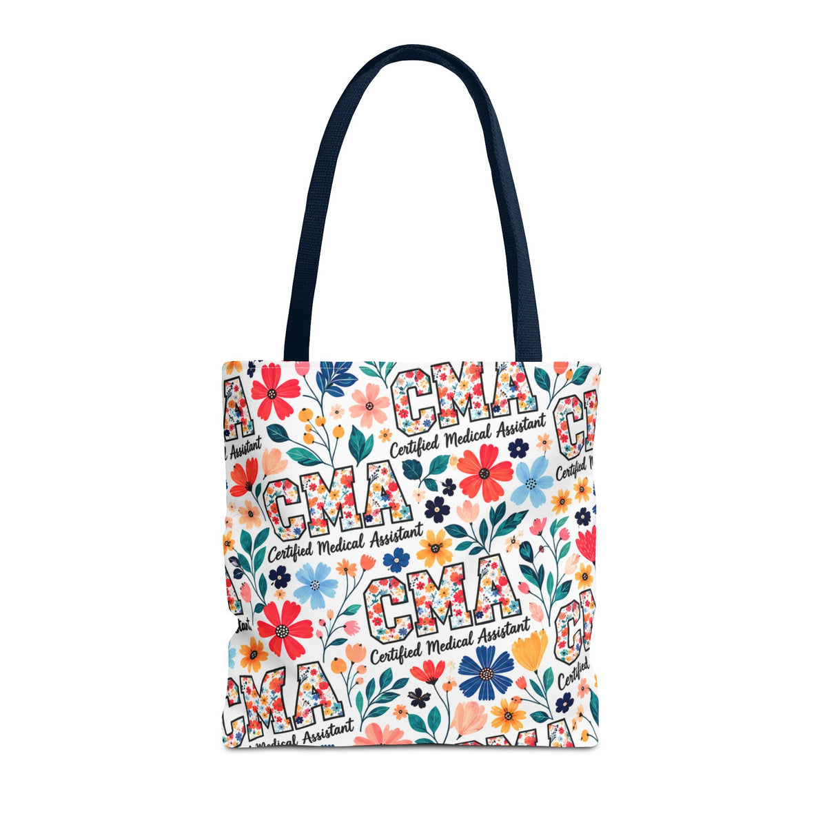 CMA Floral  — Certified Medical Assistant All Over Print Tote Bag