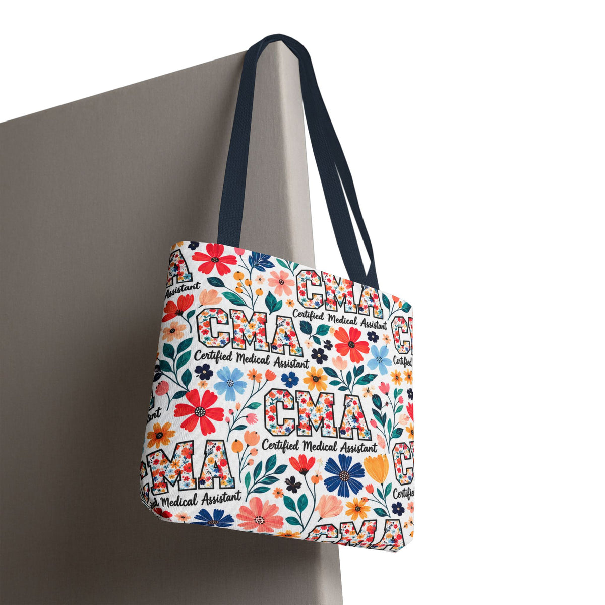 CMA Floral  — Certified Medical Assistant All Over Print Tote Bag