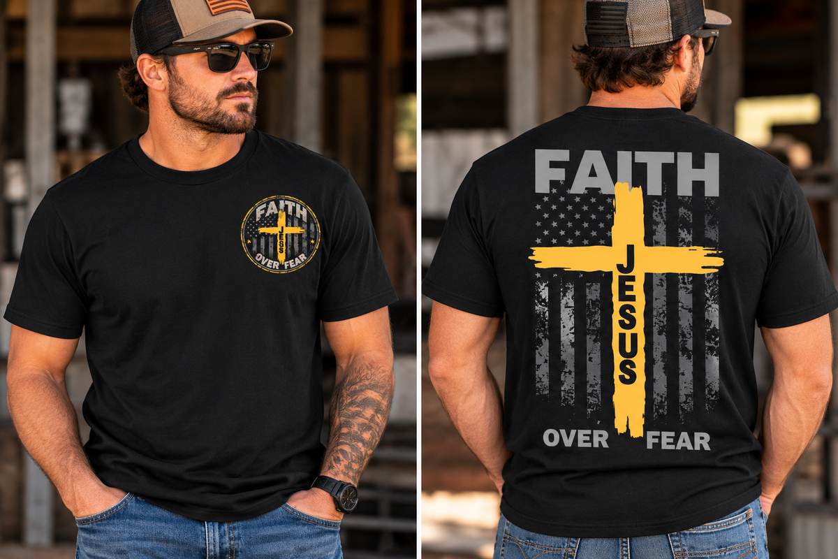 Faith Over Fear Jesus T-Shirt