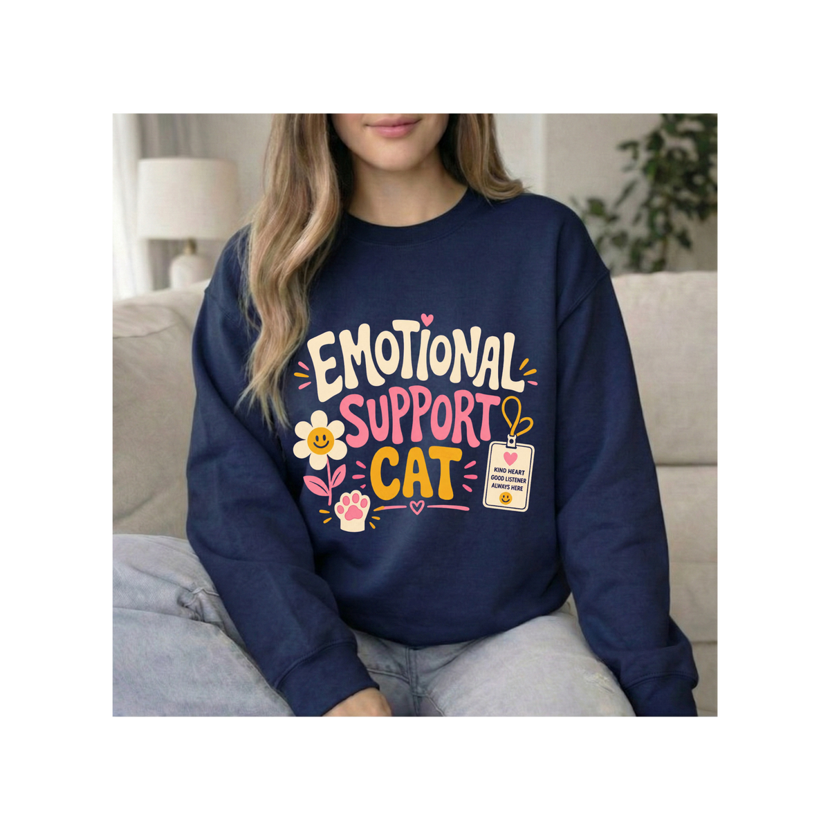 Emotional Support Cat Crewneck Sweatshirt – Ruckus & Roots
